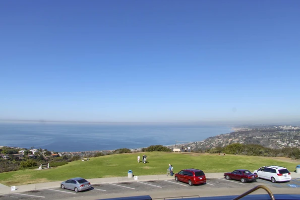 View from the memorial to the Pacific Ocean on Mount Soledad San Diego.