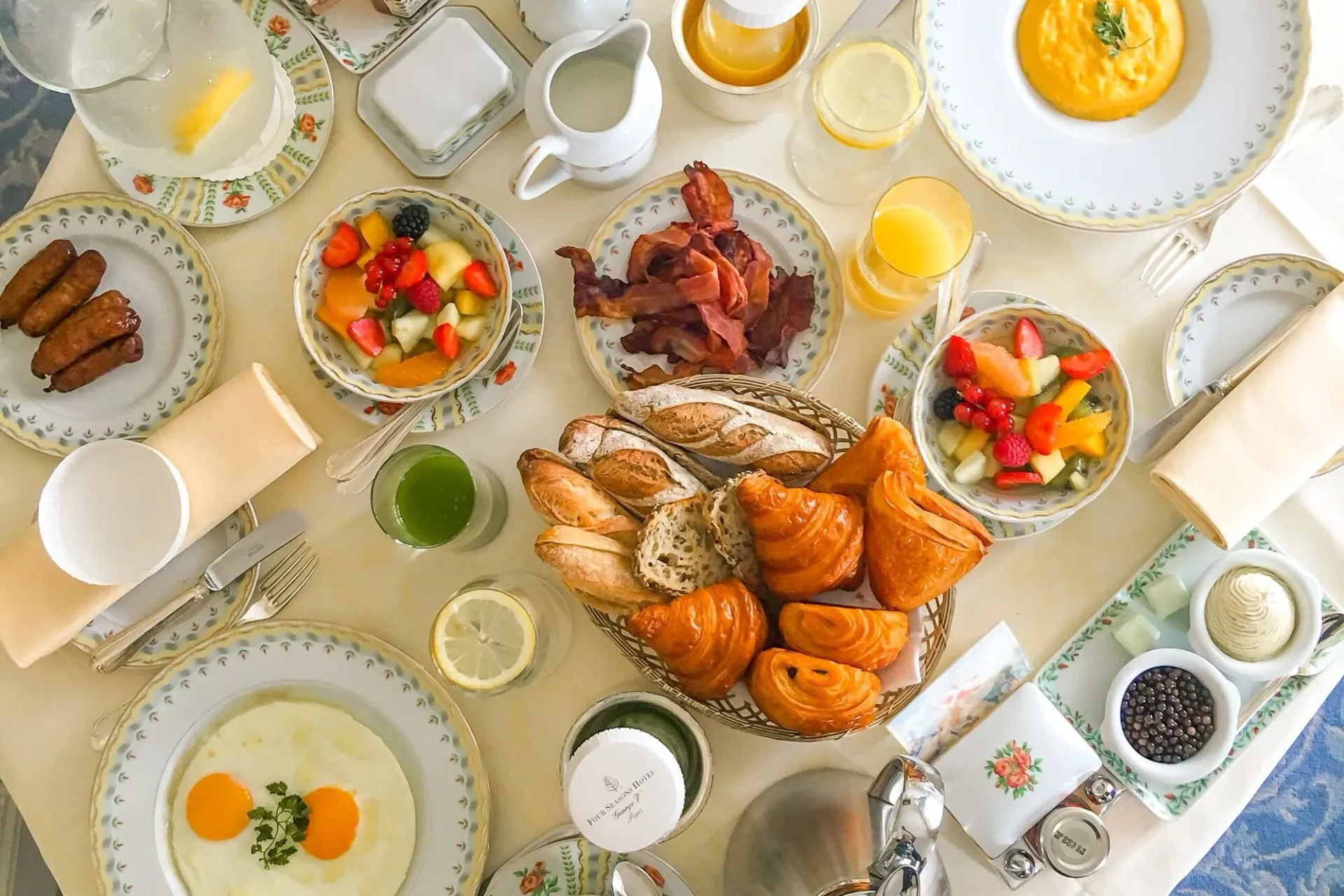 Breakfast at Four Seasons Hotel George V, Paris
