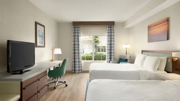 Two queen guest room interior