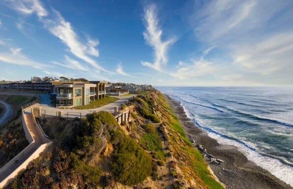 Alila Marea Beach Resort sits on the bluffs of Encinitas above the beach.