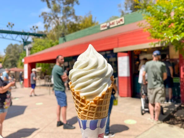 Ice cream at San Diego Zoo at Hua Mei Cones