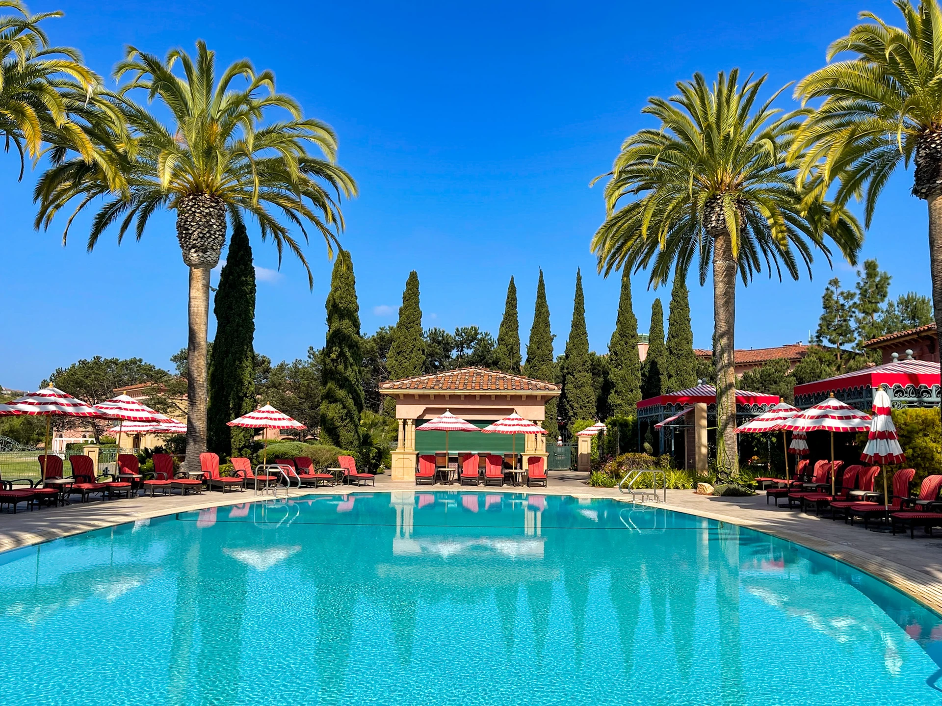 Main pool at Fairmont Grand Del Mar in April