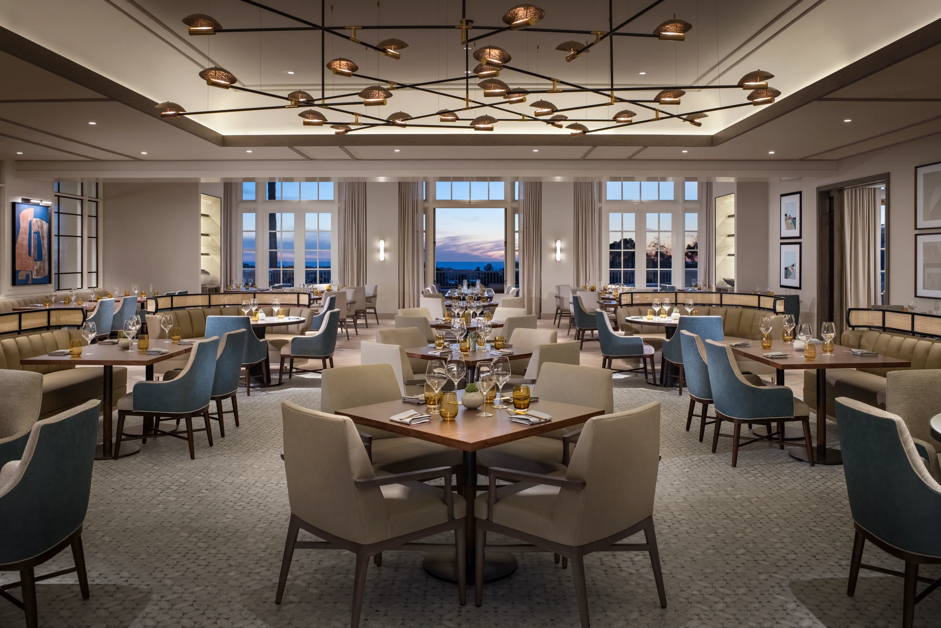 Interior of Ponto Lago restaurant at Park Hyatt Aviara.