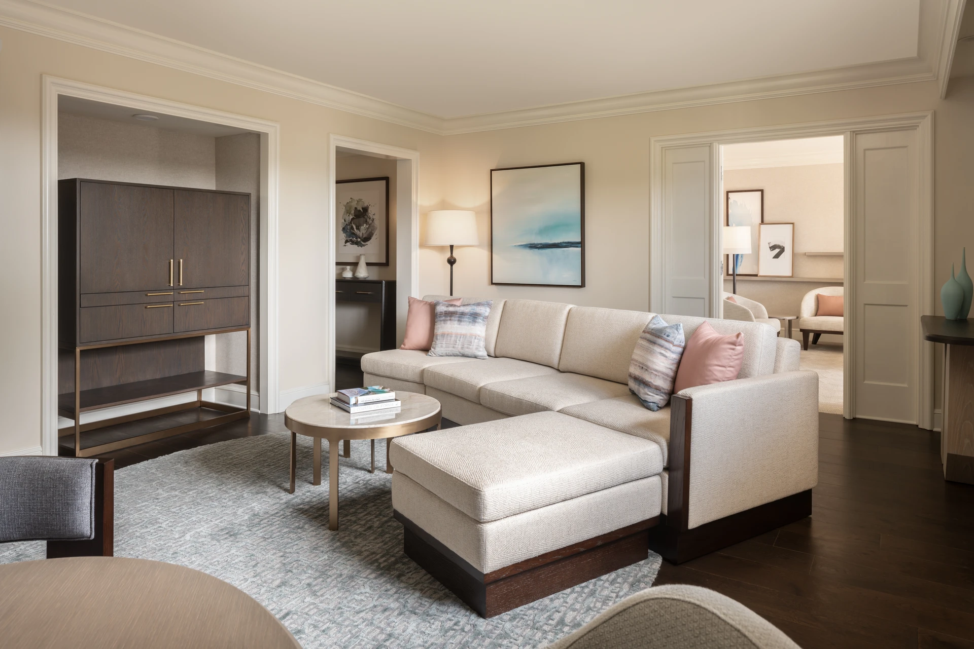 A Park Hyatt Aviara Standard Suite living room.