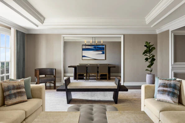 Presidential suite living room at Park Hyatt Aviara.