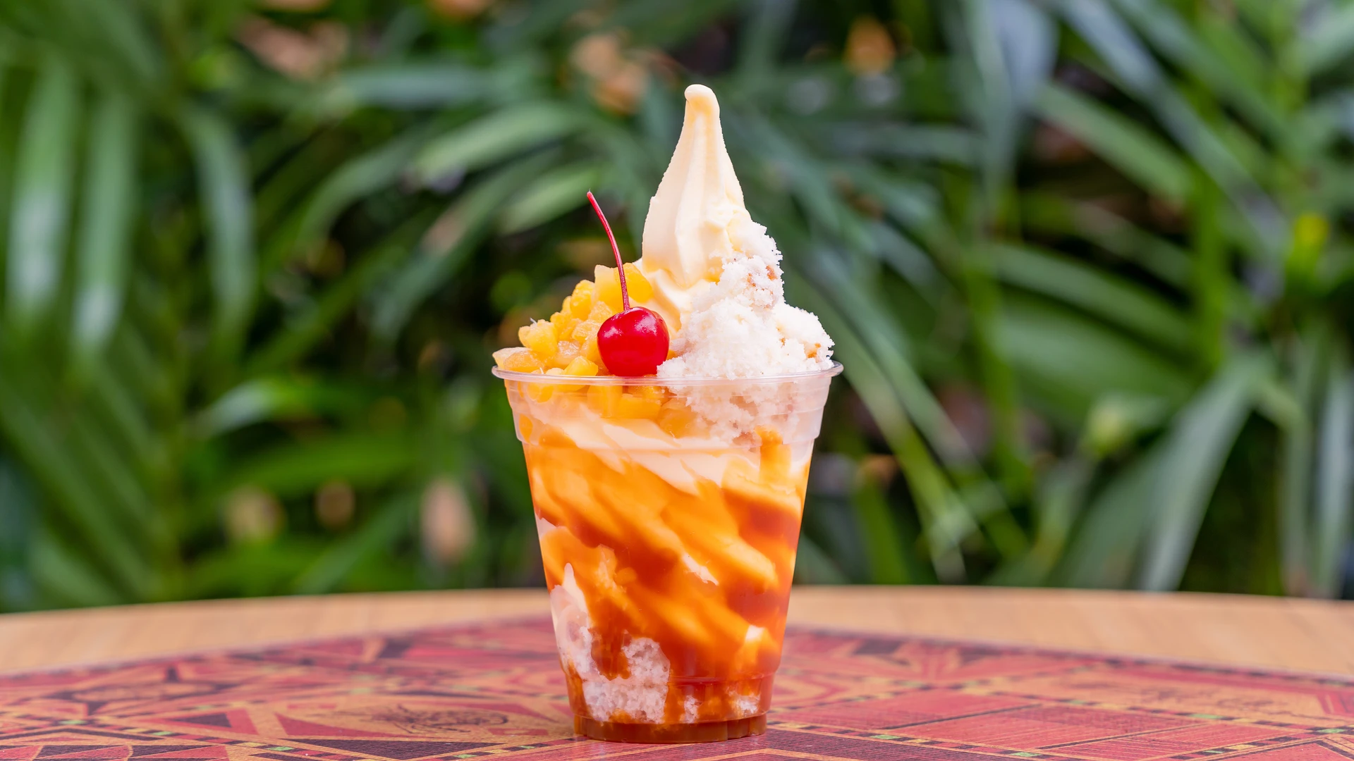 tropical pineapple upside down sundae