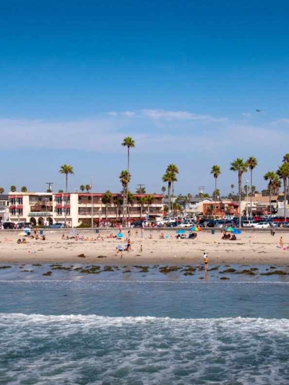 View to Ocean Beach from the Pacific Ocean.
