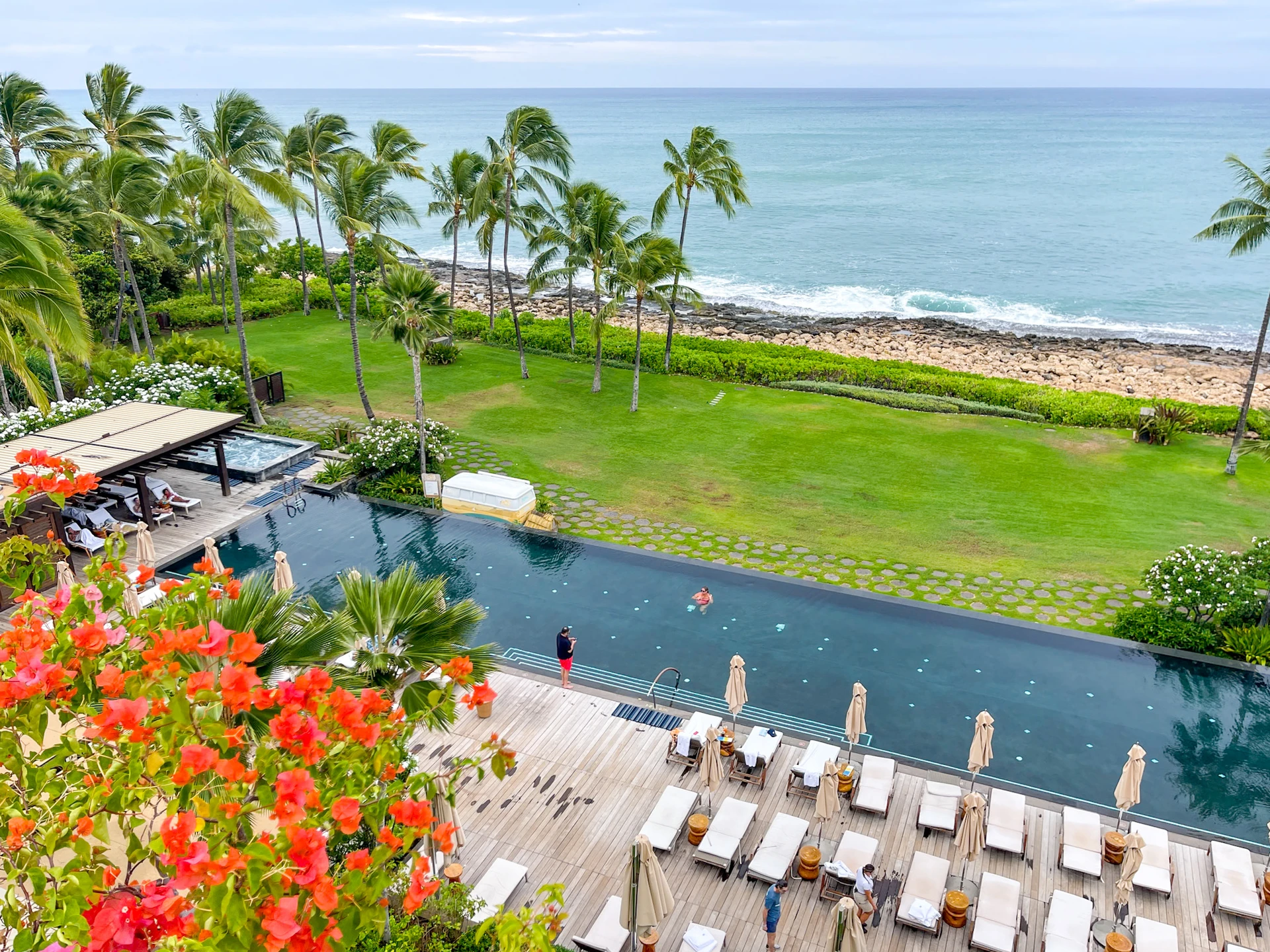 Adult pool at Four Seasons Oahu