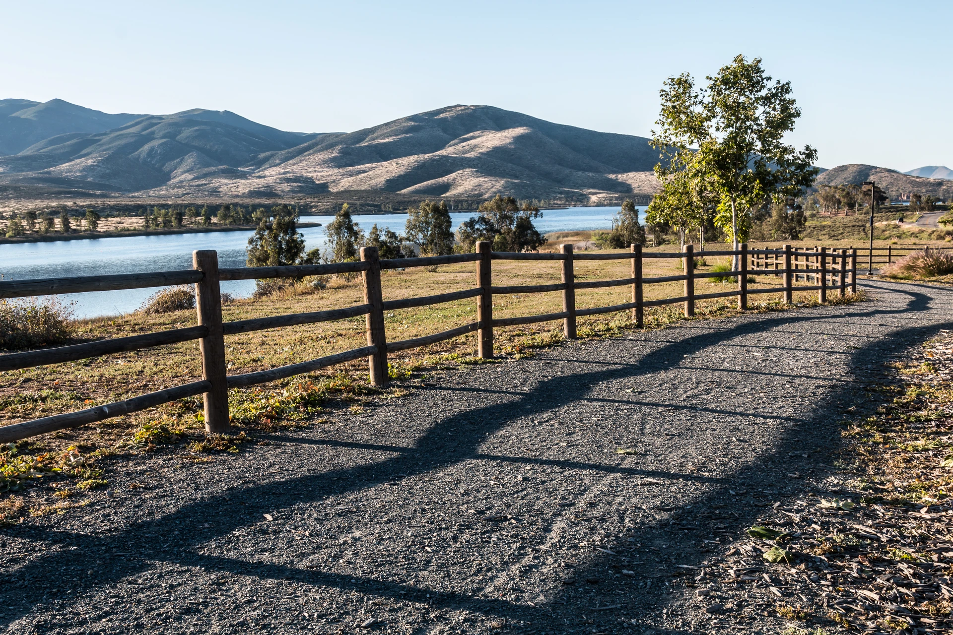 A trail winds around Mountain Hawk Park in Chula Vista.