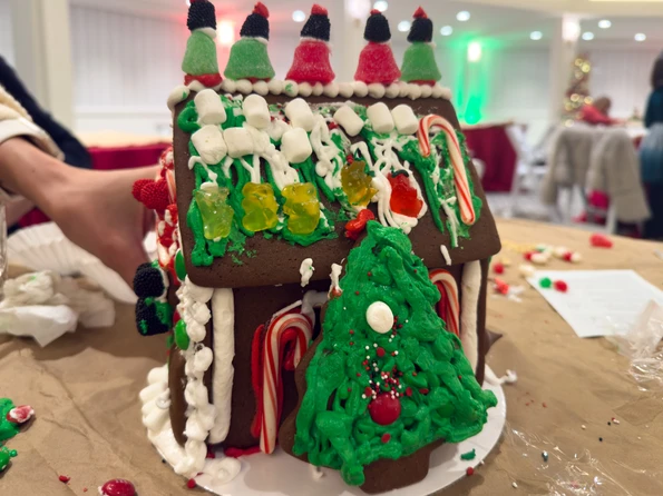 A gingerbread house we built at Hotel del Coronado Christmas.