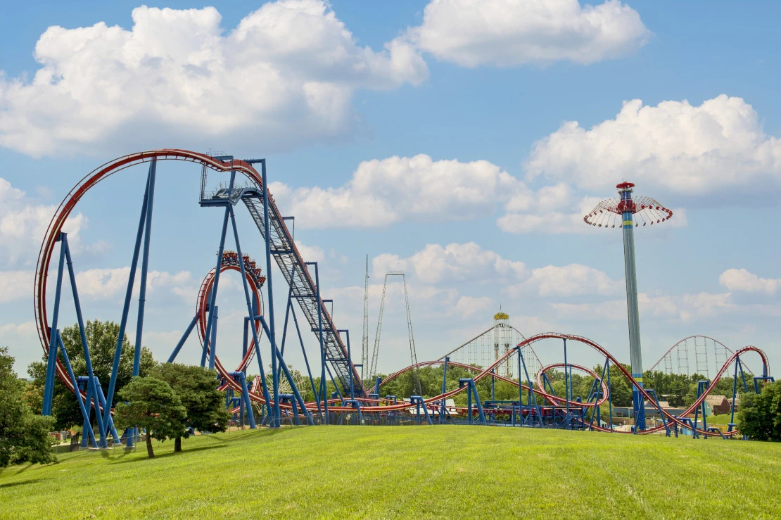 Roller coaster at Worlds of Fun