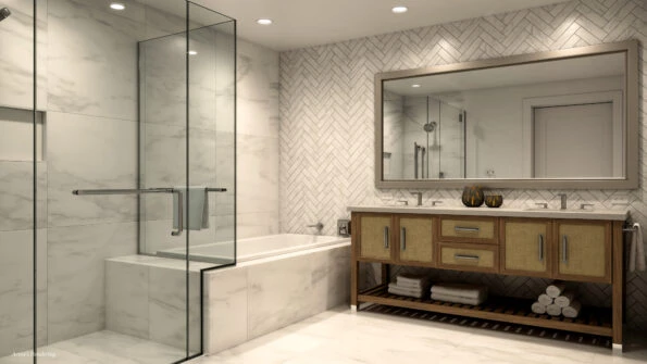 Bathroom in a Shore House residence.