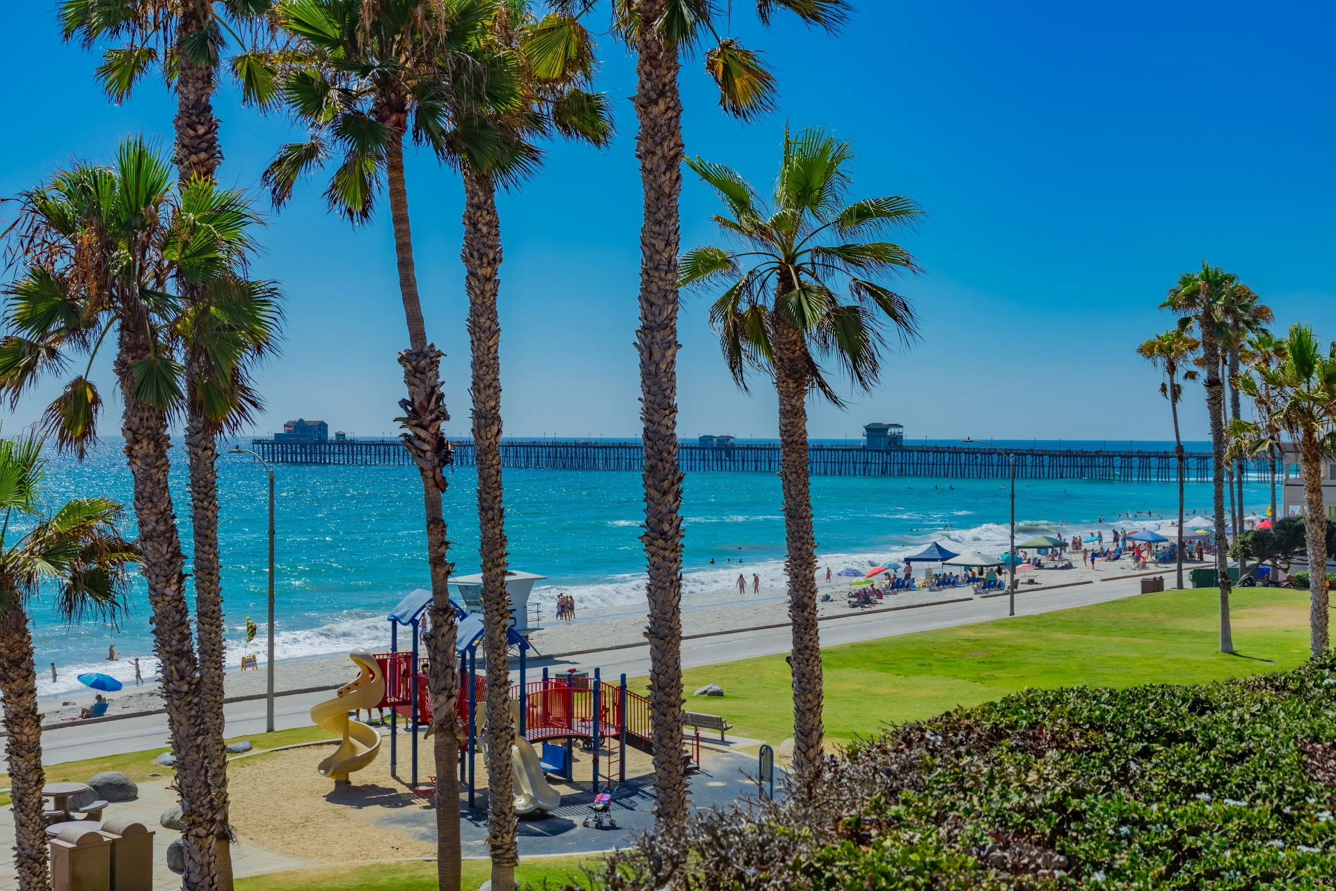 Tyson Street Beach in Oceanside, California near San Diego.