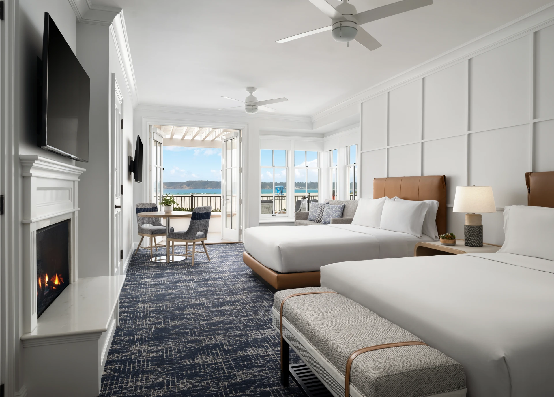 Oceanfront Cottage Guest room interior