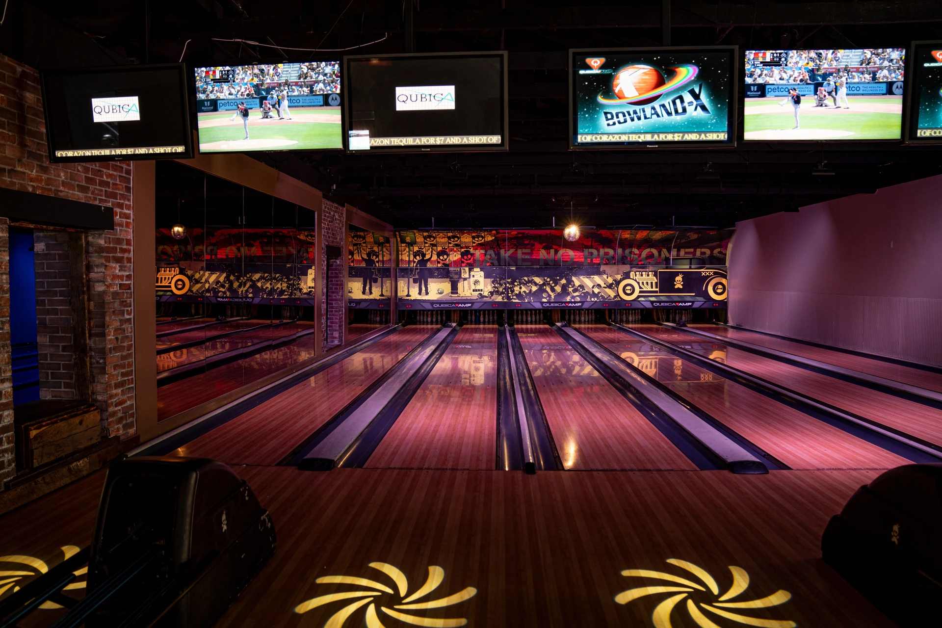 Bowling lanes at Tavern+Bowl East Village.