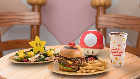 Toadstool Cafe in Super Nintendo World at Universal Studios Hollywood