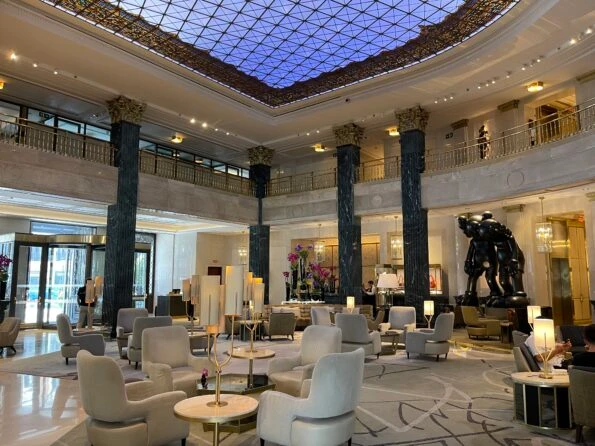El Patio in the lobby at Four Seasons Madrid