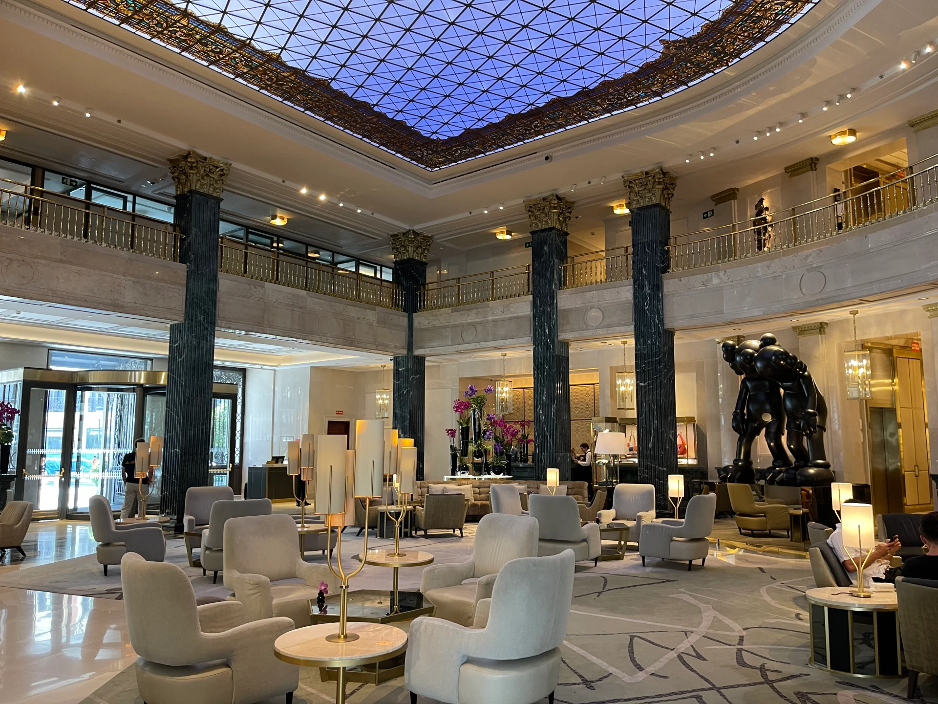 El Patio in the lobby at Four Seasons Madrid