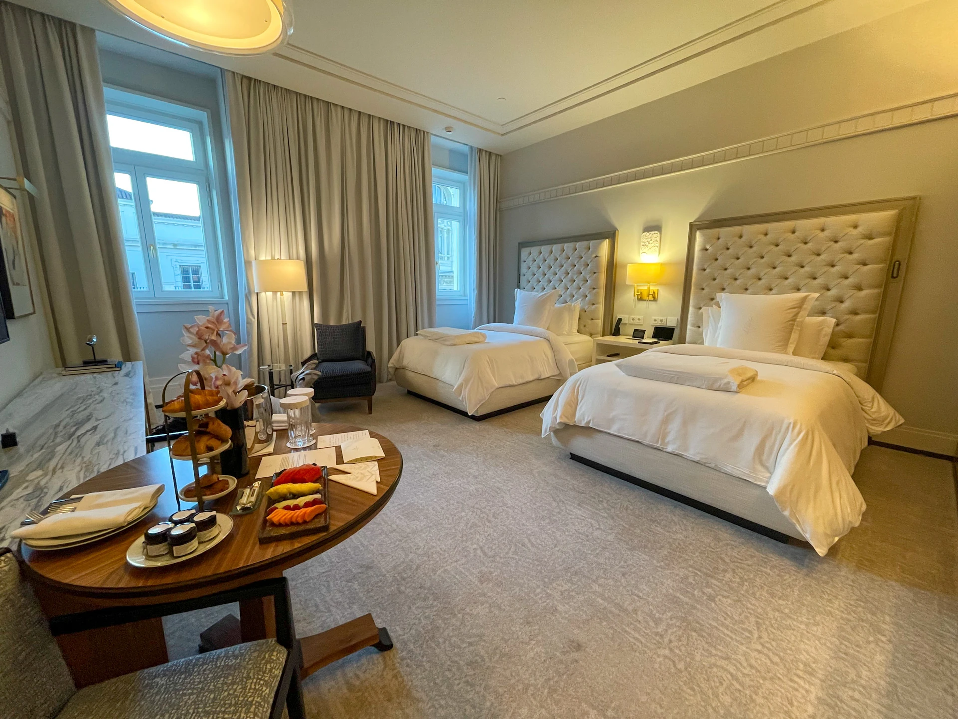 Premier two double beds room at Four Seasons Madrid