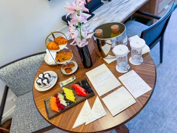 Our welcome amenity upon checking in to Four Seasons Hotel Madrid.