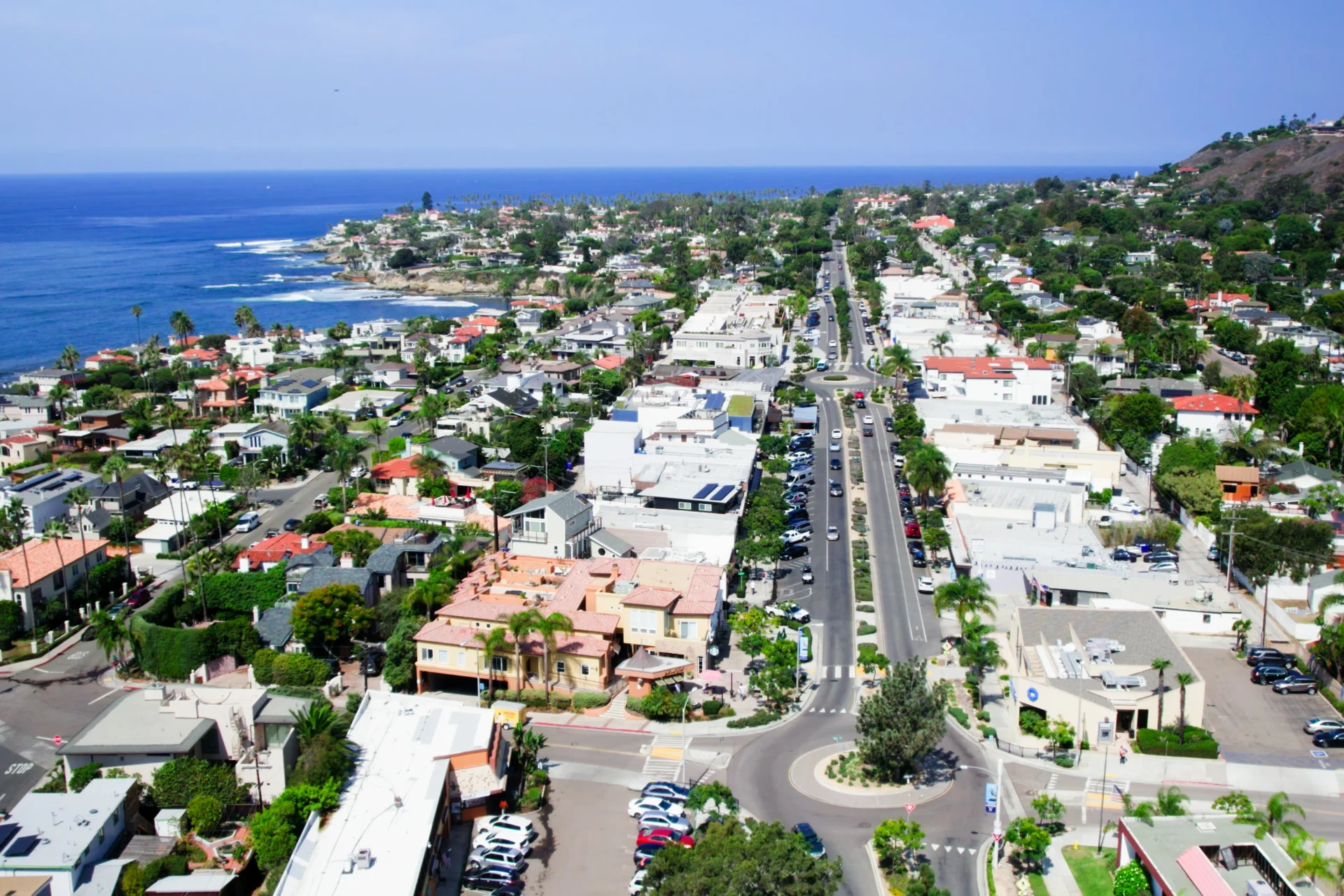 An aerial view of La Jolla's Bird Rock neighborhood.