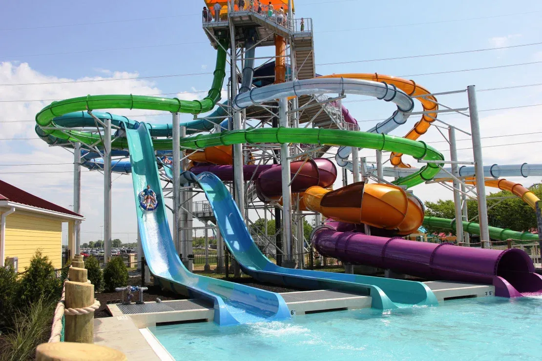 Soak City water slides at Kings Island
