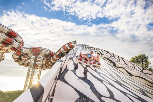 The Raja water slide at Noah's Ark Waterpark.