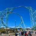 Electric eel roller coaster at SeaWorld San Diego.