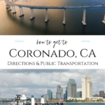 Directions for getting to Coronado Island by car, public transportation, airport transfers, and ferry to enjoy this popular beach town. And what to know about parking.
