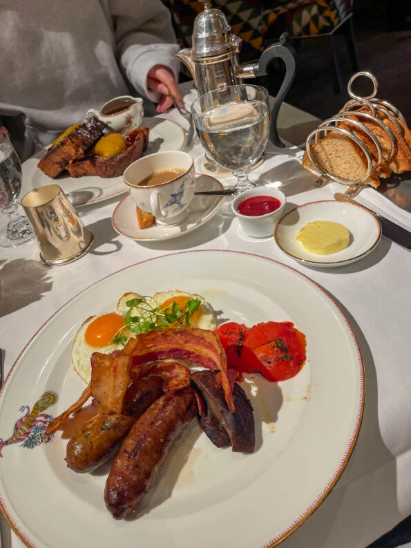 The NYC version of an English Breakfast at The Crosby Bar.