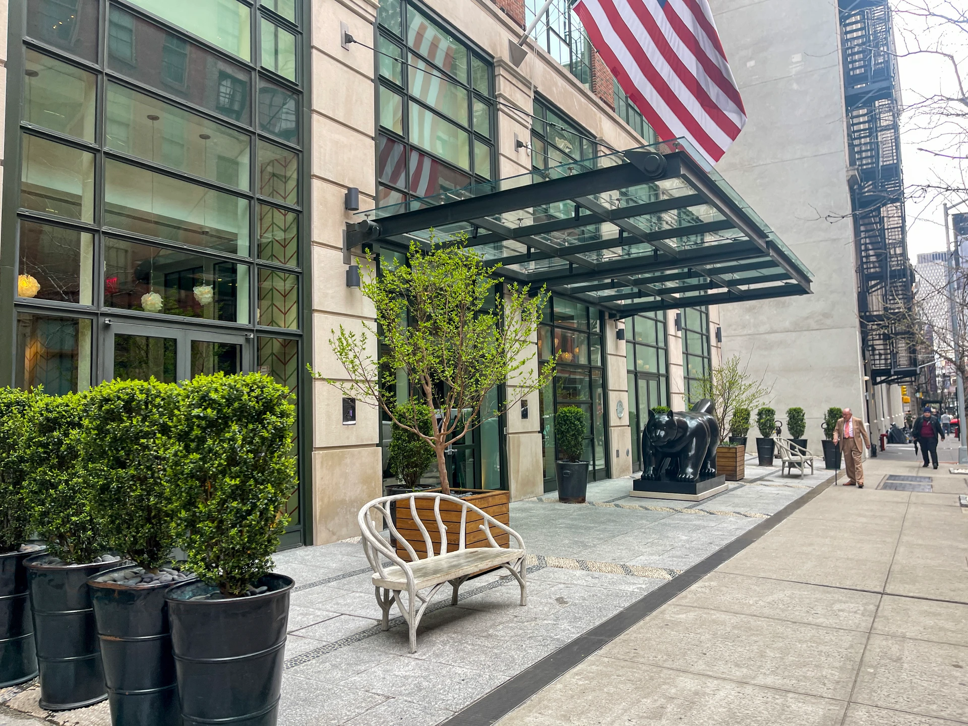 Exterior entrance to Crosby Street Hotel