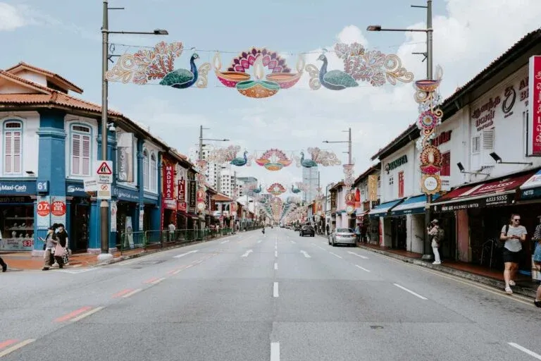 a street in little india singapore