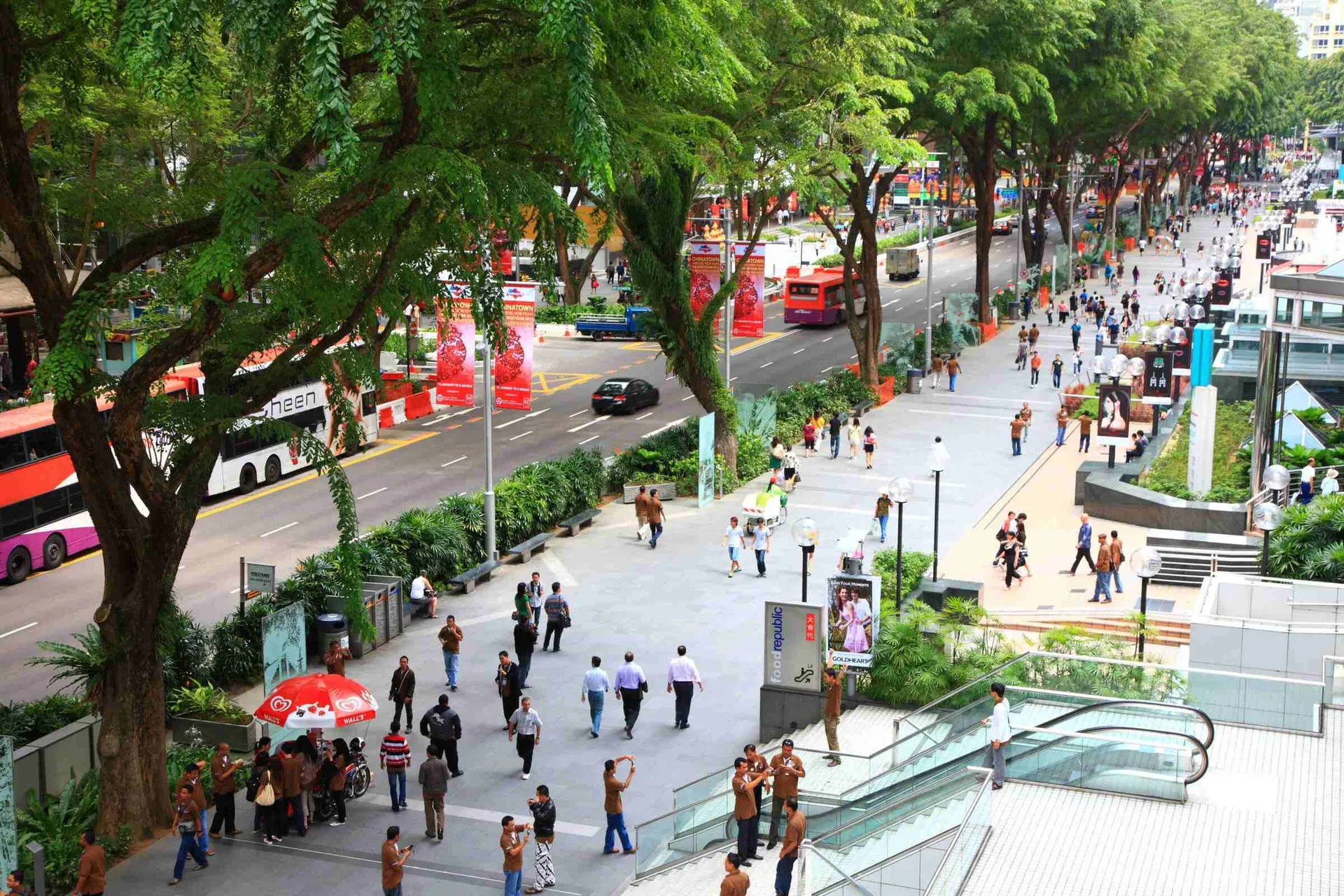Orchard Road shopping in Singapore