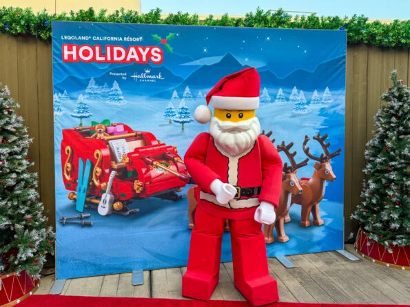 LEGO Santa at LEGOLAND California holidays.