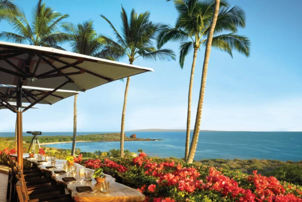 ocean view outside four seasons lanai hotel