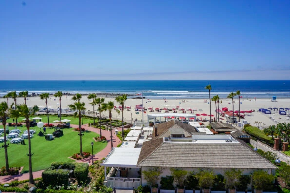 The ocean view from my Victorian Oceanfront room with balcony.