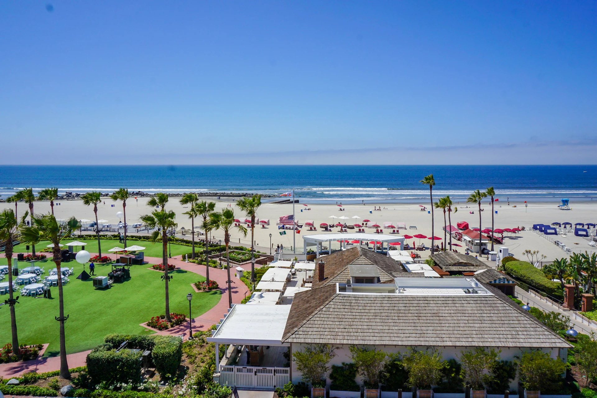 The ocean view from my Victorian Oceanfront room with balcony.