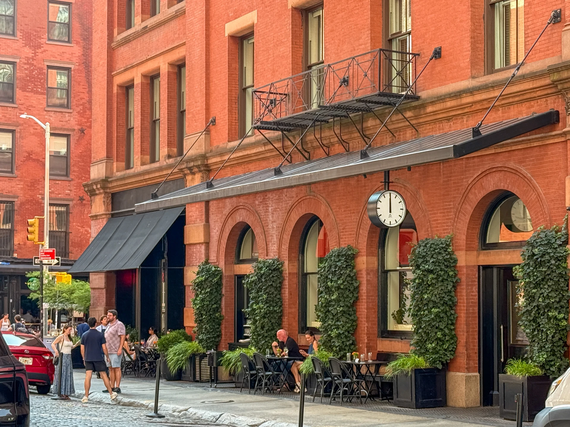 The Mercer Hotel in New York City's brick exterior.