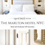 I checked myself into The Marlton Hotel with the same VIP perks I book for clients—upgrades, late checkout, and credits. Cozy rooms, a relaxed lobby, and the lively Chez Nous restaurant make this boutique stay a standout near NYU.