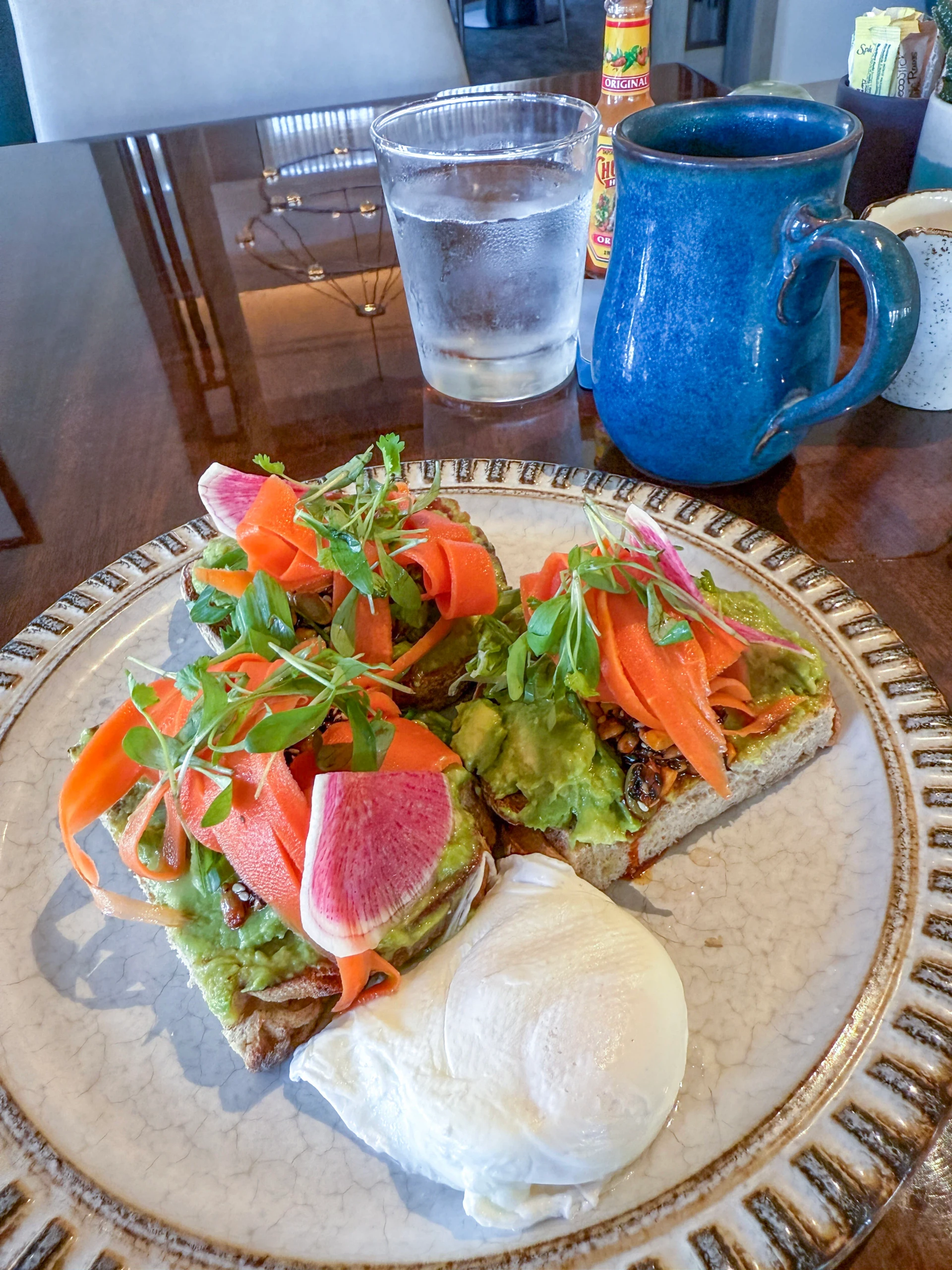 My outstanding avocado toast at Ponto Lago.