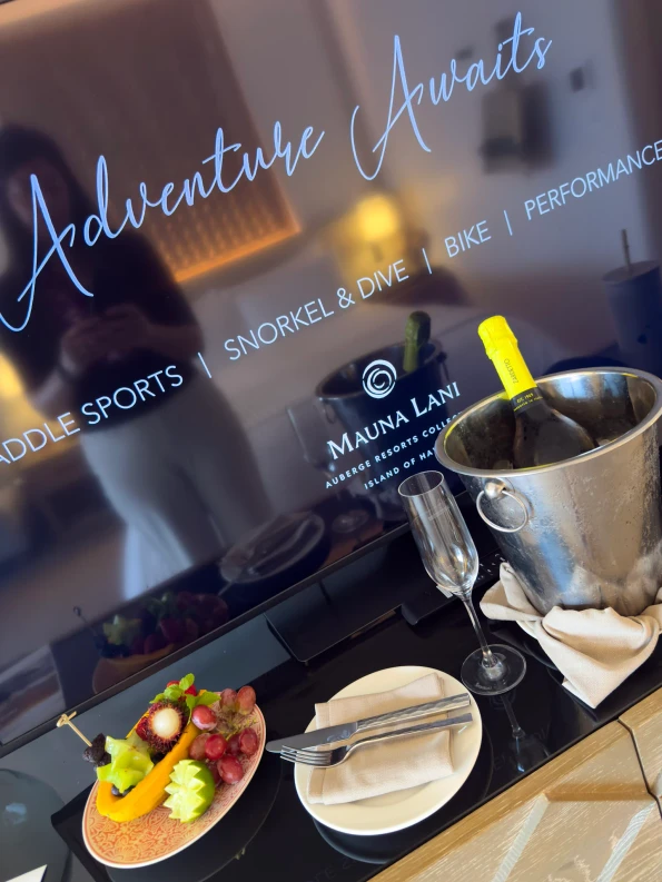 A really nice VIP welcome amenity from Mauna Lani.