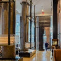 The lobby of The Dominick Hotel in New York City.