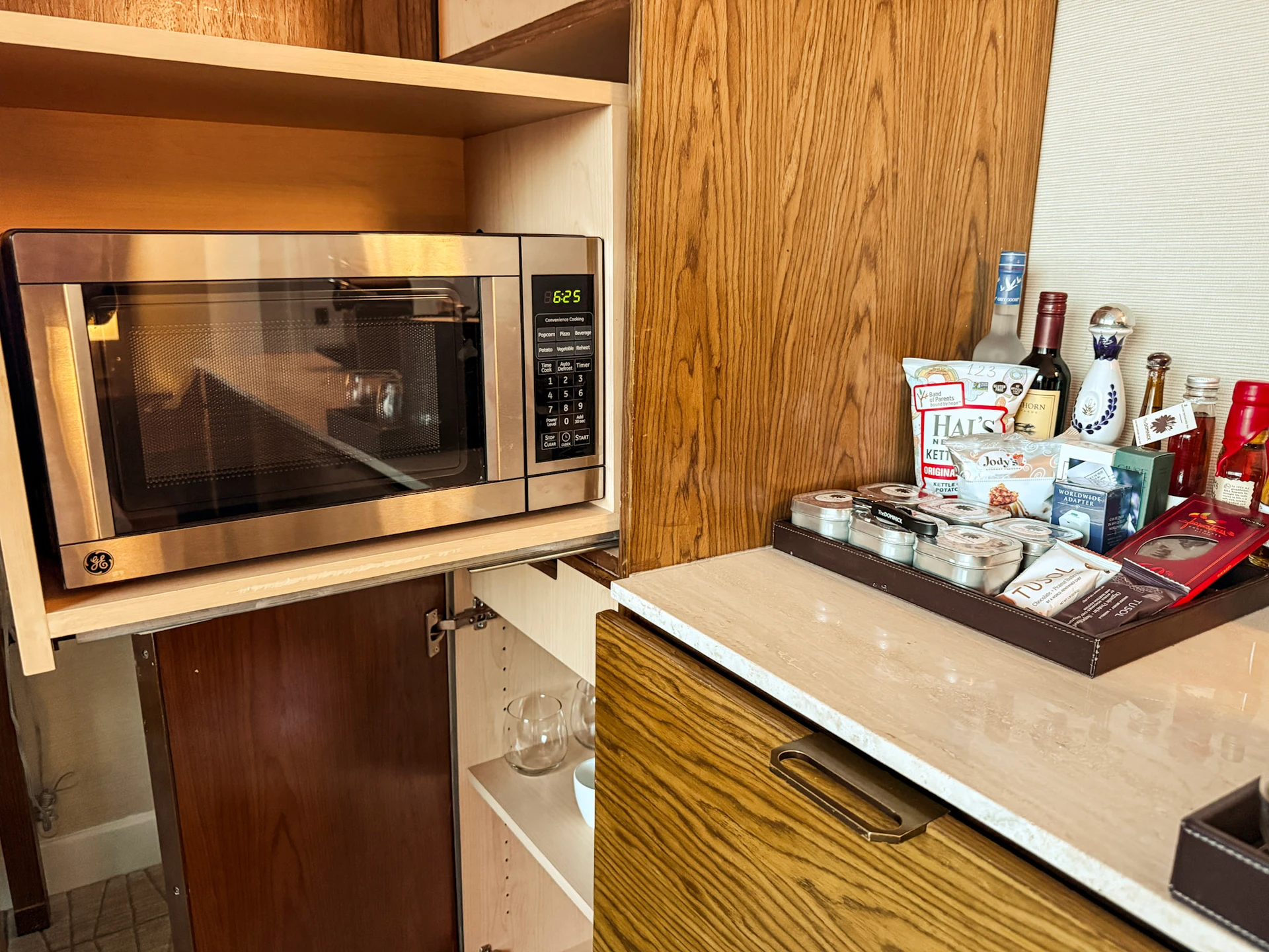 The microwave in my room at The Dominick.