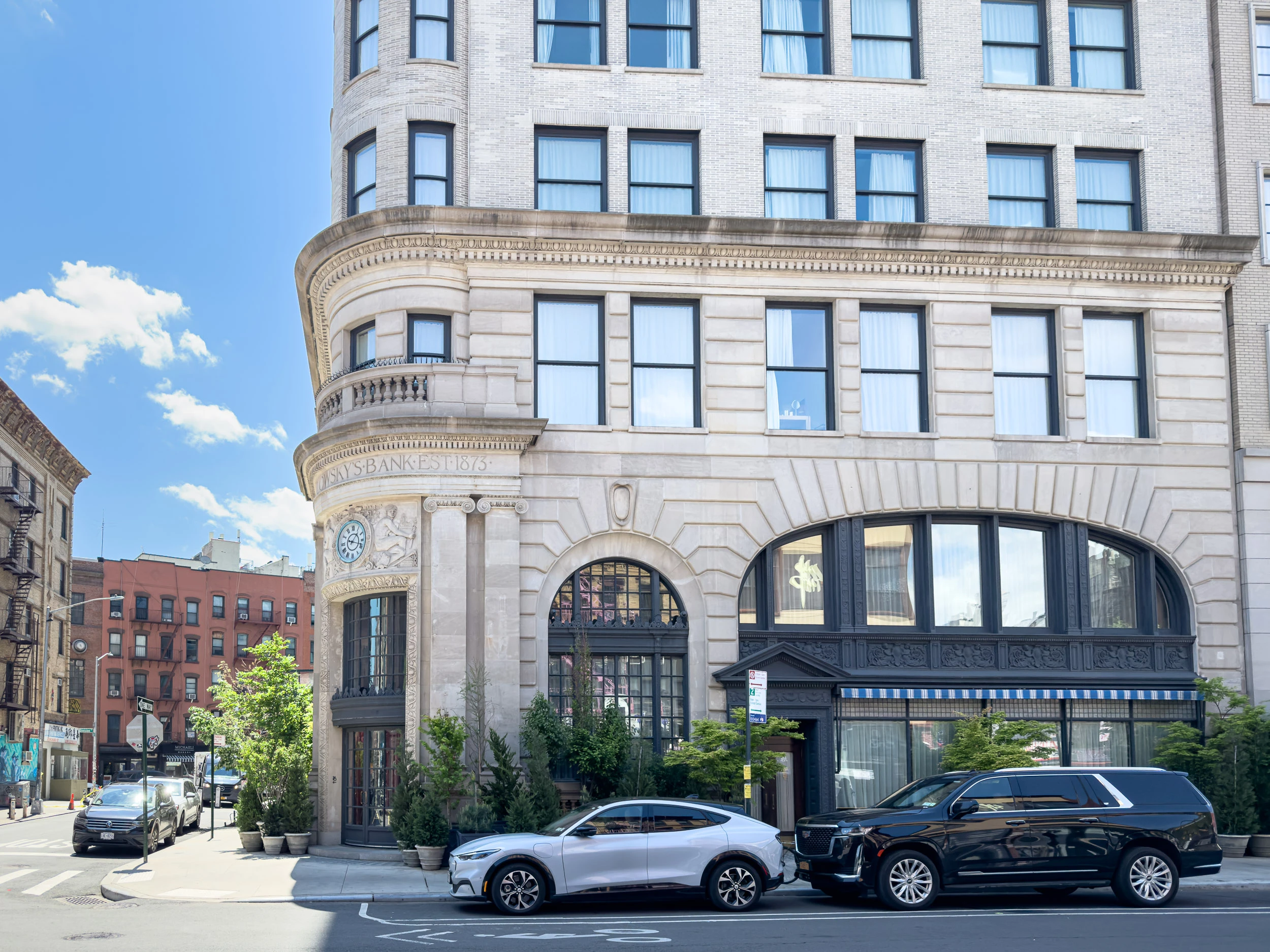 The Jarmulowsky Bank Building, home to Nine Orchard hotel on New York's Lower East Side