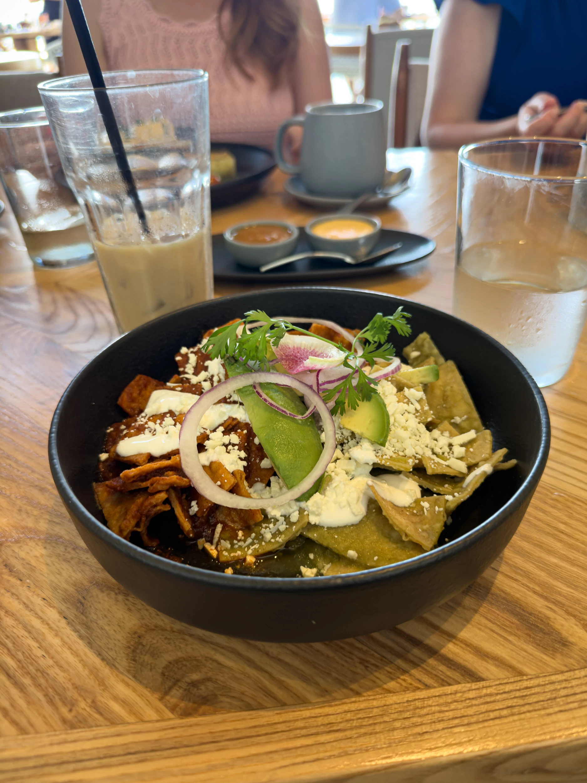 Chilaquiles at breakfast at The Ledge, the beachfront restaurant at The Cape