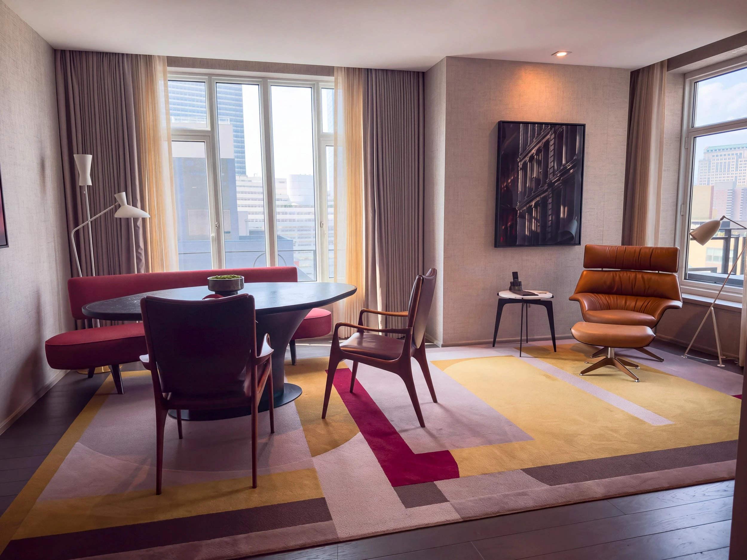 Our Tribeca Suite dining and seating area.