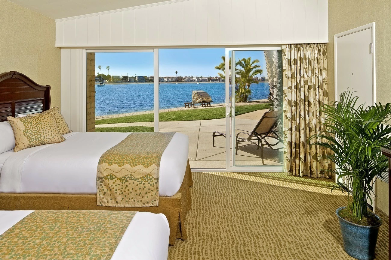 A bayside room at Bahia Resort Hotel, one of San Diego's best beachfront hotels