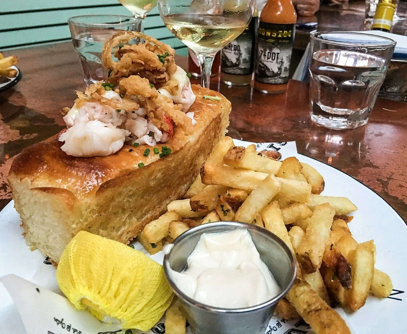 The lobster roll at Ironside in San Diego's Little Italy