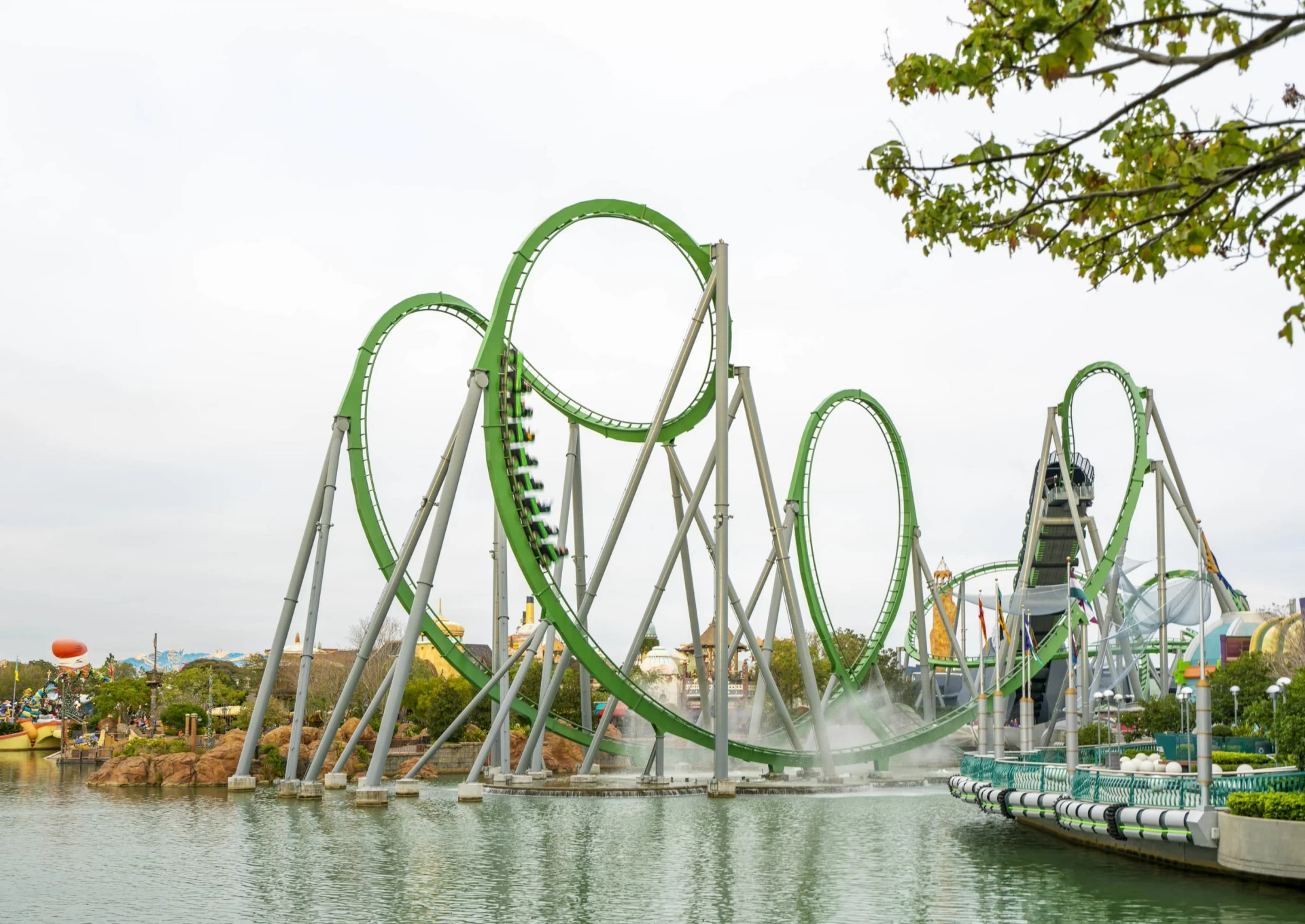 Roller coaster at Islands of Adventure.